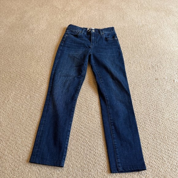 Agolde Sophie High Rise Skinny Crop Stretch in Honor Dark Wash Size 25 #A018-835 - Picture 8 of 15